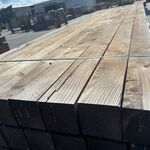 Ca. 27x Douglas Balken Fijnbezaagd, 120x120mm, lengte 400cm